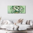 thumbnail image 5 of Wall Art White Rose Flowers Vincent Van Gogh Painting On Canvas Wall Decorations for Living Room Stretched and Framed Canvas Paintings 3 Piece Bedroom Wall Decor Office Home Decor - 12"x16"x3, 5 of 6