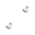 thumbnail image 3 of Seitruly Fake Tooth Cleaning Case Leakproof Sealed Supplies Mouth Dustproof Retainer Oral Container Orthodontic Organizer Plastic Blanco azul 2piezas, 3 of 6