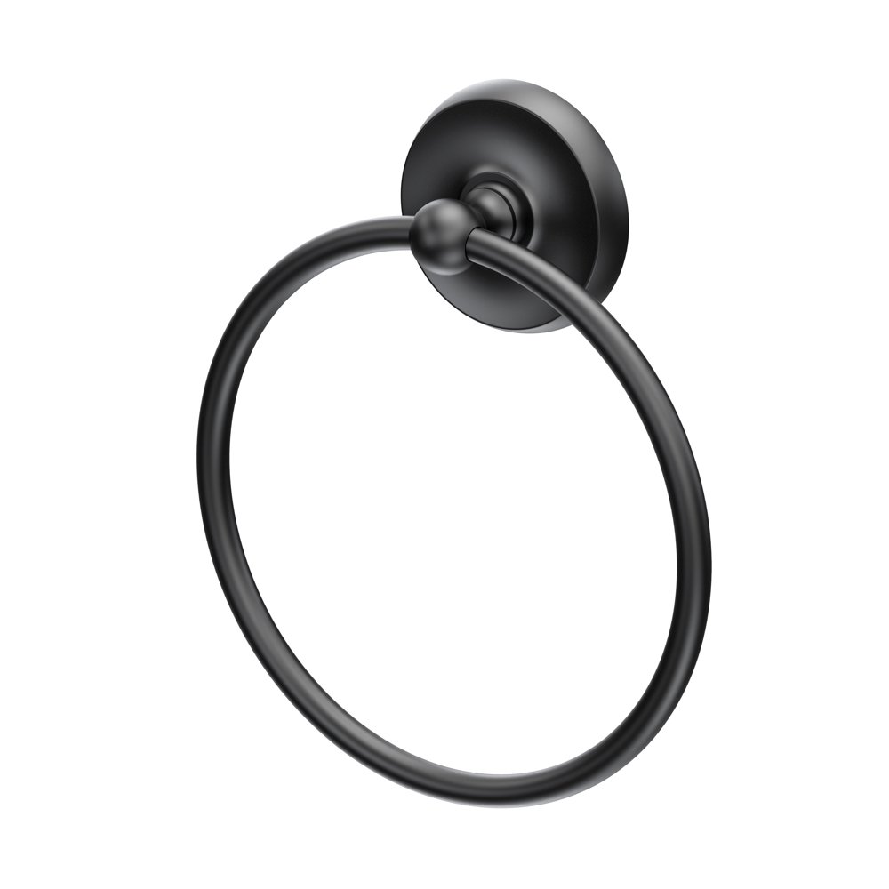 Designer II Towel Ring, Matte Black