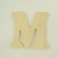 thumbnail image 3 of Package of 1, 16 Inch X 3/4" Thickness Baltic Birch Wood Letter M in The Goudy Heavy Font, Thick, Upper Case for Art & Craft Project, Made in USA, 3 of 4