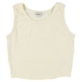 thumbnail image 5 of Elevenparis Womens Cropped Tank Top, Off-White, Small, 5 of 5