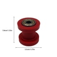 thumbnail image 4 of 8mm Motorcycle Chain Tensioner Universal Roller Slider Roller Slider Universal Guide Pulley Riding Modification Maintenance Part Accessories Red, 4 of 7