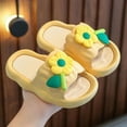 thumbnail image 2 of Yindaity Girls Sandals Open Toe Wedding Party Shoes Bow for Toddler (Yellow,1-2 Years), 2 of 6