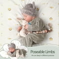 thumbnail image 6 of BABESIDE 20" Adorable Reborn Baby Doll Green Suit Sleeping Infant Boy with Soft Cloth Body Real Life Newborn Baby Dolls with Toy Accessories Gift for Collection & Kids Age 3+, 6 of 7