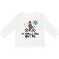 thumbnail image 3 of Inktastic My Nana Papa Love Me Grandchild Boys Long Sleeve Toddler T-Shirt, 3 of 5