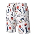 thumbnail image 5 of Naloa Tulips Flowers Men's Beach Shorts, Surfing shorts, Swim trunks, Quick Dry Swim Trunks for Surfing Beach Fun - X-Large, 5 of 9