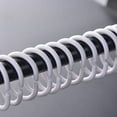 thumbnail image 2 of Gerich Shower Curtain Rings Hooks Bathroom Plastic Strong Pole Rail Guide Hanger White 12 Pcs, 2 of 12