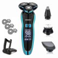 thumbnail image 1 of Afeitadora eléctrica, limpieza de afeitado eléctrica recargable, Compatible con hombres, lavable Zn1159, 1 of 5