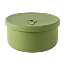 YIKA Tupperware Container Lunch Box Made Of Silicones Material Microwave Heating Bowl Household Refrigerator Fresh Keeping Box Food Grade Bento Box Kitchen Storage Green