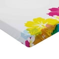 thumbnail image 2 of Ambesonne Luau Fitted Sheet, Polynesian Spring Aloha, Full Size, Multicolor, 2 of 3