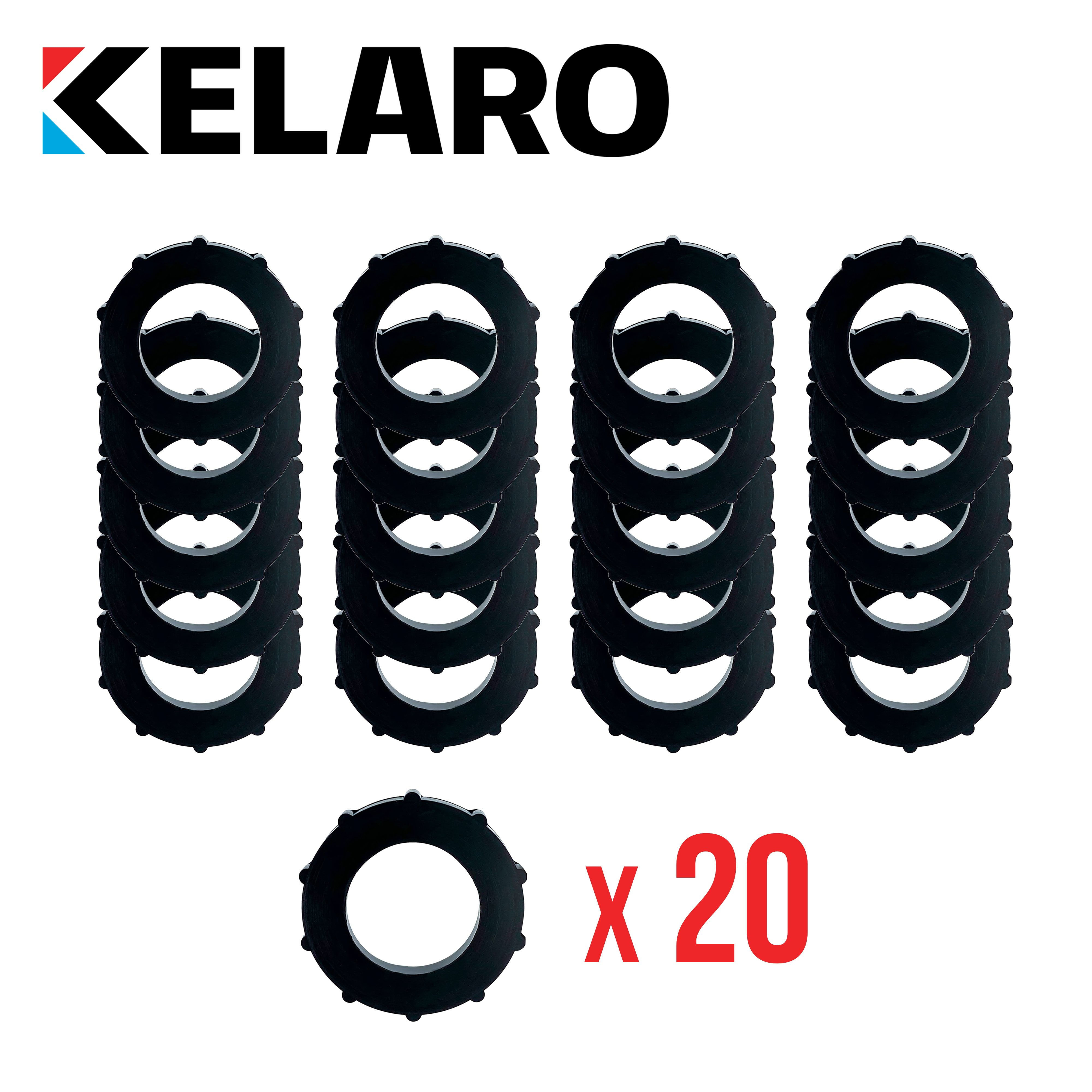 Rubber Washers for Garden Hoses 20 Pack Heavy Duty Black 3/4" by Kelaro