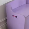 thumbnail image 4 of KidKraft Fill with Fun Wood Toy Box or Bench, Lavender, 4 of 10