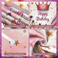 thumbnail image 3 of Pink Princess  Banner Gold Star Princess Display Makeup Brush Shiny Glitter Makeup Backdrop for Girls' Birthday Party Makeup Theme Party Princess Celebration, 3 of 8