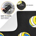 thumbnail image 2 of Yayeee Dish Drying Mat for Kitchen Counter 18"x24" Microfiber Absorbent Pad, Black Volleyball Pattern, 2 of 7