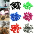 thumbnail image 1 of CNKOO 20 Pcs Embouts d'Ongles pour Chat Colorés, Couvre-Ongles Doux pour Griffes de Chat Colorées (Orange P), 1 of 7