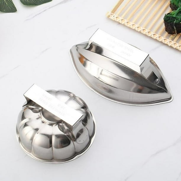 Molde Omurice, moldes japoneses para arroz, moldes para bolas de arroz de cocina de acero inoxidable