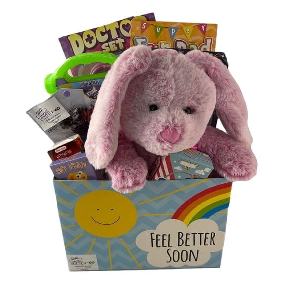 Feel Better Girls Get Well Soon After Surgery Large Gift Basket Care Package For Kids Prefilled