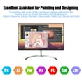 thumbnail image 3 of Meterk 10x6 Inch Graphics Drawing Tablet 5080LPI Battery-Free Stylus 8192 Levels Pressure Black, 3 of 7