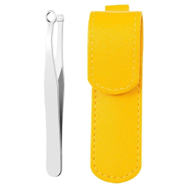 Nose Hair Trimming Tool 1 Set Round Head Personal Care Device Portable Lightweight For Daily Grooming Yellow Color