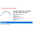 thumbnail image 2 of Rear Center Brake Hose - Compatible with 2002 - 2005 Jeep Liberty 2003 2004, 2 of 2
