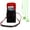 Black/Green, variant on BUNDLE: Vegan Leather Vertical Crossbody Smartphone Pouch Wallet (Black) & Deluxe Stereo Hands-Free Headset (Black) - for Smartphones up to 6.5-inch, Shoulder Strap, Headphones w/ Microphone