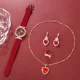 thumbnail image 2 of Kit Reloj 5 Piezas Lujo De Cuarzo Con Diamantes Para Mujer, 2 of 8