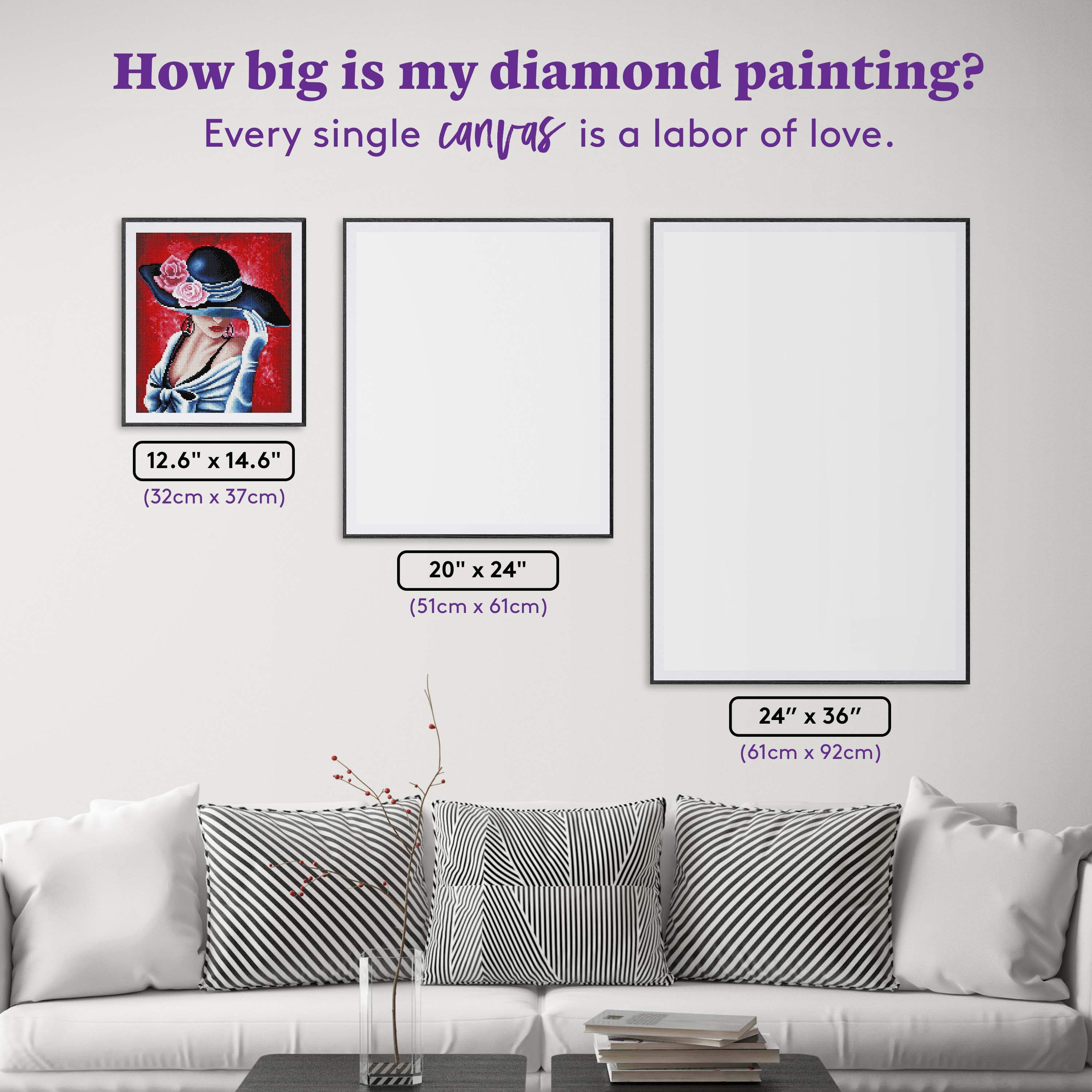 DIAMOND ART CLUB Madame Chic Diamond Painting Kit