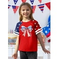 thumbnail image 4 of Evdexr 250 Year American Anniversary Shirt for Kids Crew Neck Short Sleeve United States 250th Anniversary Shirts Red White Blue Red White and Blue Liberty Independence Graphic Tees Red 100, 4 of 4