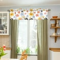 thumbnail image 3 of Yayeee Kitchen Valance Rod Pocket 54" x 18" Living Room Window Curtain, Colorful Retro Floral, 3 of 6
