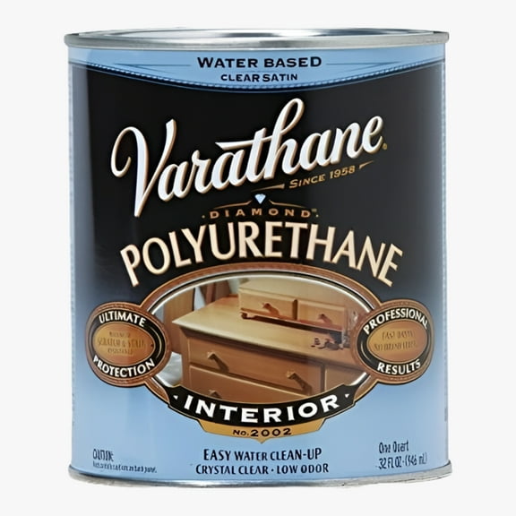 1 Qt Clear Satin Varathane Water-Based Interior Wood Polyurethane 200241H