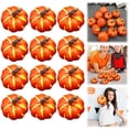thumbnail image 2 of PEIXUN 6/12 Pcs Artificial Pumpkins Fall Decorations Small Pumpkin For Autumn Halloween Thanksgiving Faux Pumpkins Home Table Decor, 2 of 9