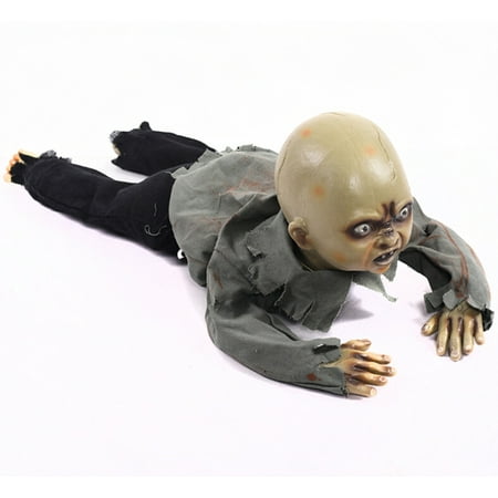 Halloween Crawling Zombie Creeping Zombie Props Horror Bloody Haunted House Yard Scary Decorations With Battery Operated Control