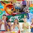 thumbnail image 7 of Zootopia 2 Birthday Party Decoration,Cute Animals Party Photo Background 5 x 3 FT ,Party Backdrop Supplies, 7 of 7