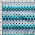 thumbnail image 4 of oneOone Polyester Spandex Turquoise Blue Fabric Geometric Fabric For Sewing Printed Craft Fabric By The Yard 56 Inch Wide, 4 of 4