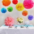 thumbnail image 6 of Efavormart 6 Pack Gold Tissue Paper Pom Poms Flower Balls, Ceiling Wall Hanging Decorations 6", 6 of 11