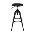 thumbnail image 6 of Black Bar Stools, Backless Adjustable Height Swivel Round Seat Bar Stool for Kitchen Island, Dining, Bar, 6 of 7