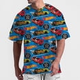 thumbnail image 3 of Camiseta clásica con estampado de anime de dibujos animados de Racing Story para hombre, para uso diario, ocio callejero, comodidad y estilo McQueen, 3 of 5
