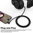 thumbnail image 5 of Toxaoii Wh-1000Xm3 Cable De Repuesto Para Auriculares De Audio Compatible Con Auriculares Sony Mdr-Xb950Bt Mdr-1000X Wh-H900N Wh-Ch700N Wh-1000Xm4 Mdr-10R Mdr-Zx770Bn Mdr-100Abn (Negro), 5 of 5