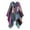 Purple, variant on Women's Reversible Poncho Shawl Wrap Warm Winter Cape with Geometric Pattern Elegant and Stylish