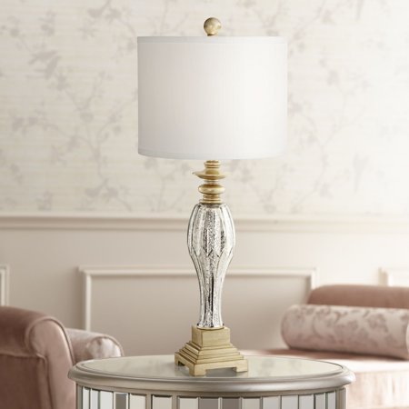 Regency Hill Traditional Table Lamp Mercury Glass and ...