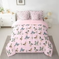 thumbnail image 2 of Homewish Cute Mallard Duck 7-Piece Twin Bedding Sets,Country Farmhouse Lodge Bedding Comforter Set,Pink Green Gray Sheet Sets For Kids,Microfiber Bedroom Decor Reversible, 2 of 8