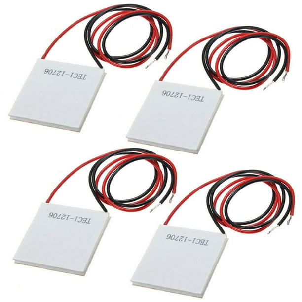 4X 12V 5.8A 65W TEC1-12706 Refrigerador Termoelectrico Modulo de Placas de Peltier de Enfriamiento 40X40mm