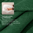 thumbnail image 5 of Bare Home Down Alternative Comforter Set - 3-Pieces - All Seasons - King, Heather Forest Green, 5 of 8