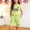 Green, variant on SGFCWSX Girls 2 Piece Outfits Summer Patriotic Print Short Sleeve Top and Drawstring Elastic Waist Shorts Set Casual Daily Playwear Yellow Size 5T