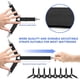 thumbnail image 3 of Pasillos de sujeción de la cama, correa de fijación de la hoja ajustable para las hojas, fundas de colchón, cojines de sofá, clips de la hoja-50% más durable, negro, paquete de 4 Feliz Sencillez, 3 of 5