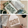 thumbnail image 4 of Metal Flower Stencils 3.98x6.97inch Curled Floral Leaf Journal Templates Art and Craft Stencils Reusable Metal Stencils for Diary Scrapbook Wood Engraving Drawing, 4 of 9