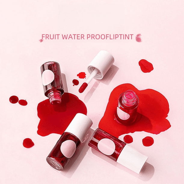 Lápiz labial de uso cruzado, tinte labial, rubor de doble uso para labios y mejillas, agua para la boca, esmalte labial rojo, lápiz labial de agua