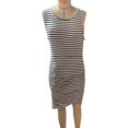 thumbnail image 4 of WILLBEST Maxi Vestidos de Mujer Vestido Casual de Verano para Mujer Vestido Midi Acampanado A Rayas Cuello Redondo sin Mangas Dobladillo con Volantes Cómodo Uso Diario Traje de Vacaciones Mediana​​, 4 of 4