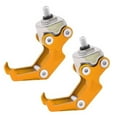 thumbnail image 1 of GLFILL 2Pcs Scooter Front Sturdy Metal Hook Hanging Helmet Riding Bag Grip Storage Rack Convenient Hanging Helmet Metal Modification 2PCS gold, 1 of 7