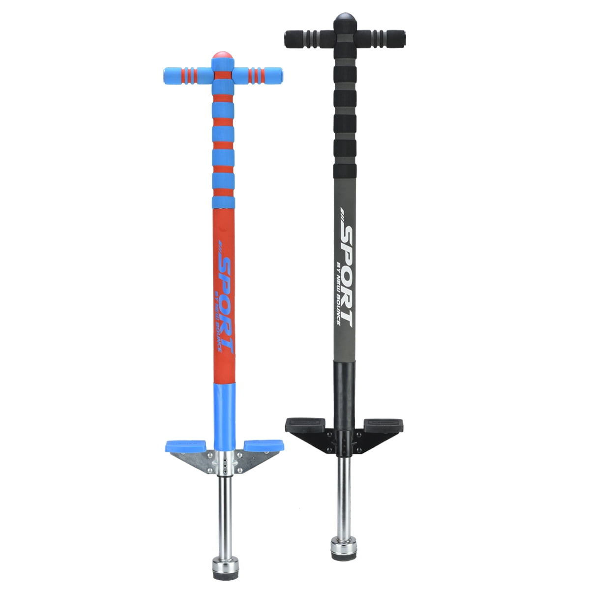 New Bounce Soft, Easy Grip Sport Pogo Stick 2 Pack Combo Set